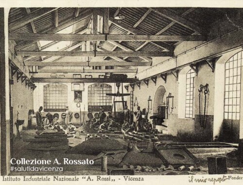 Reparto Fonderia. Ed. Brunner & C. - Como, 1923 ITIS Rossi, fonderia, scuola di Santa Corona