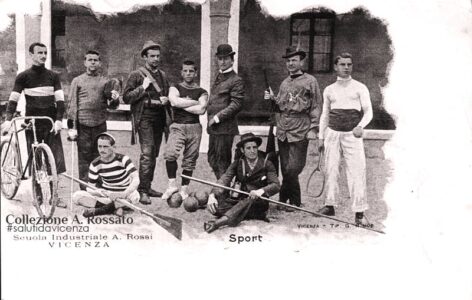 Ed. Rumor, 1899 ITIS Rossi - Sport. Cartolina primi '900
