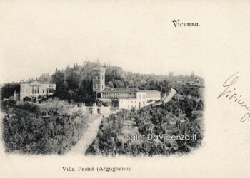 Arcugnano, villa Pasini in una cartolina del 1900.