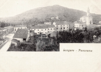 Saluti da Longare, cartolina viaggiata nel 1910
